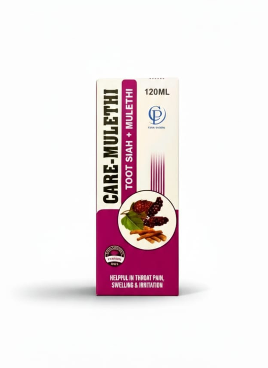 Care-Mulethi: Natural Throat Soothing Syrup 120ml