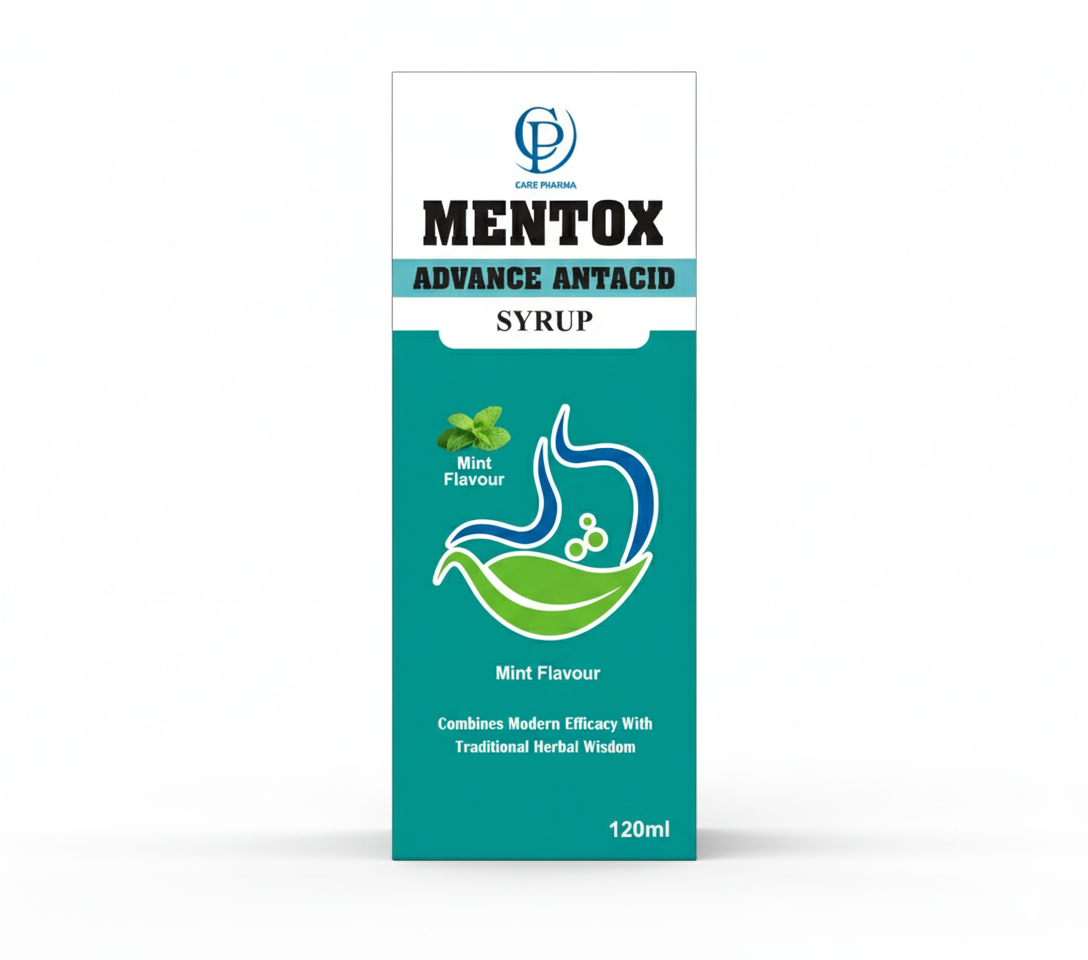 Mentox: Advanced Antacid Syrup 120ml Coming soon Care Pharma